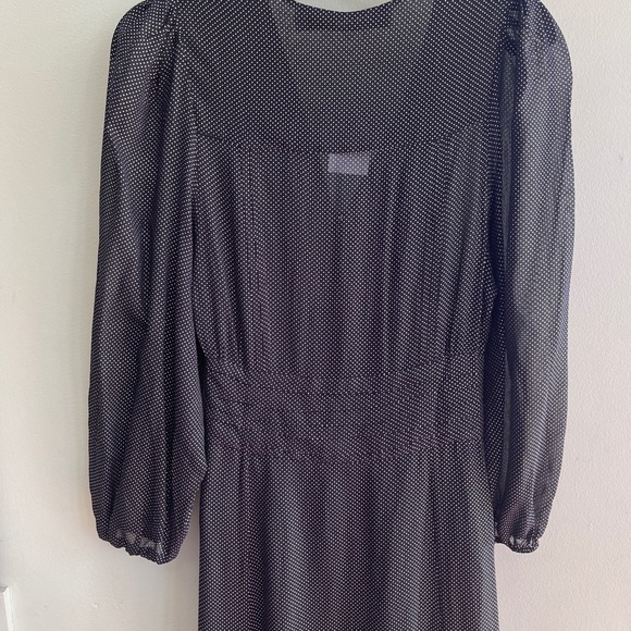 IRO Joucque metallic Silver polka dot midi Dress - Picture 11 of 13